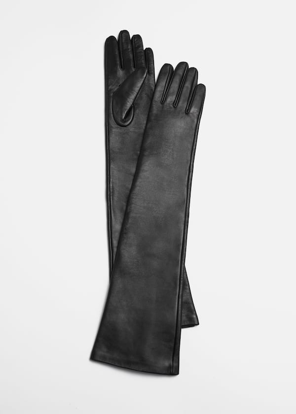 Long Leather Gloves