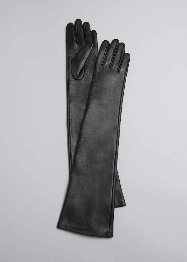Long Leather Gloves