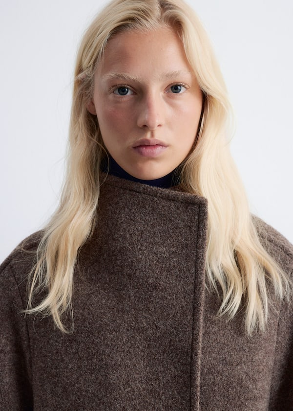 Asymmetric Wool Jacket