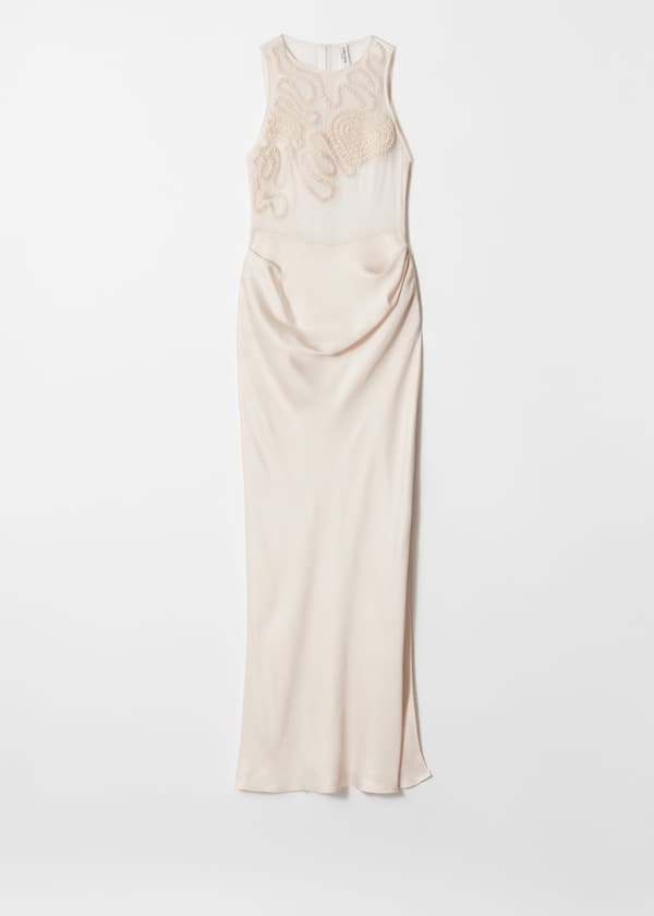 Embroidered Maxi Dress