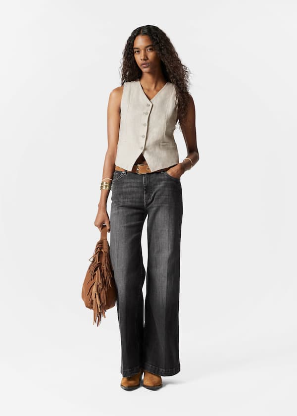 Tailored Linen Vest