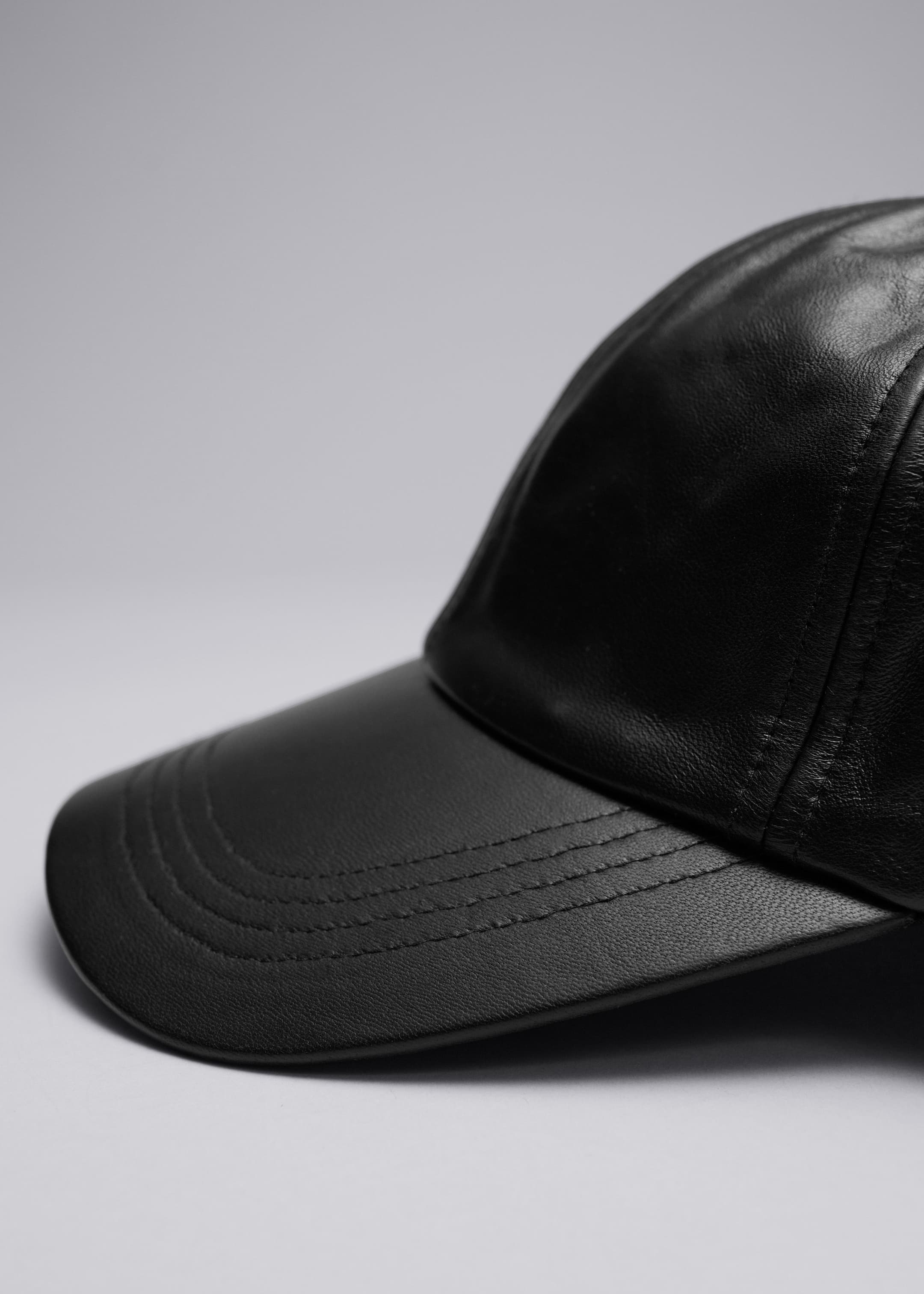 Leather Baseball Cap - {{variantName}} - Descriptive Detail