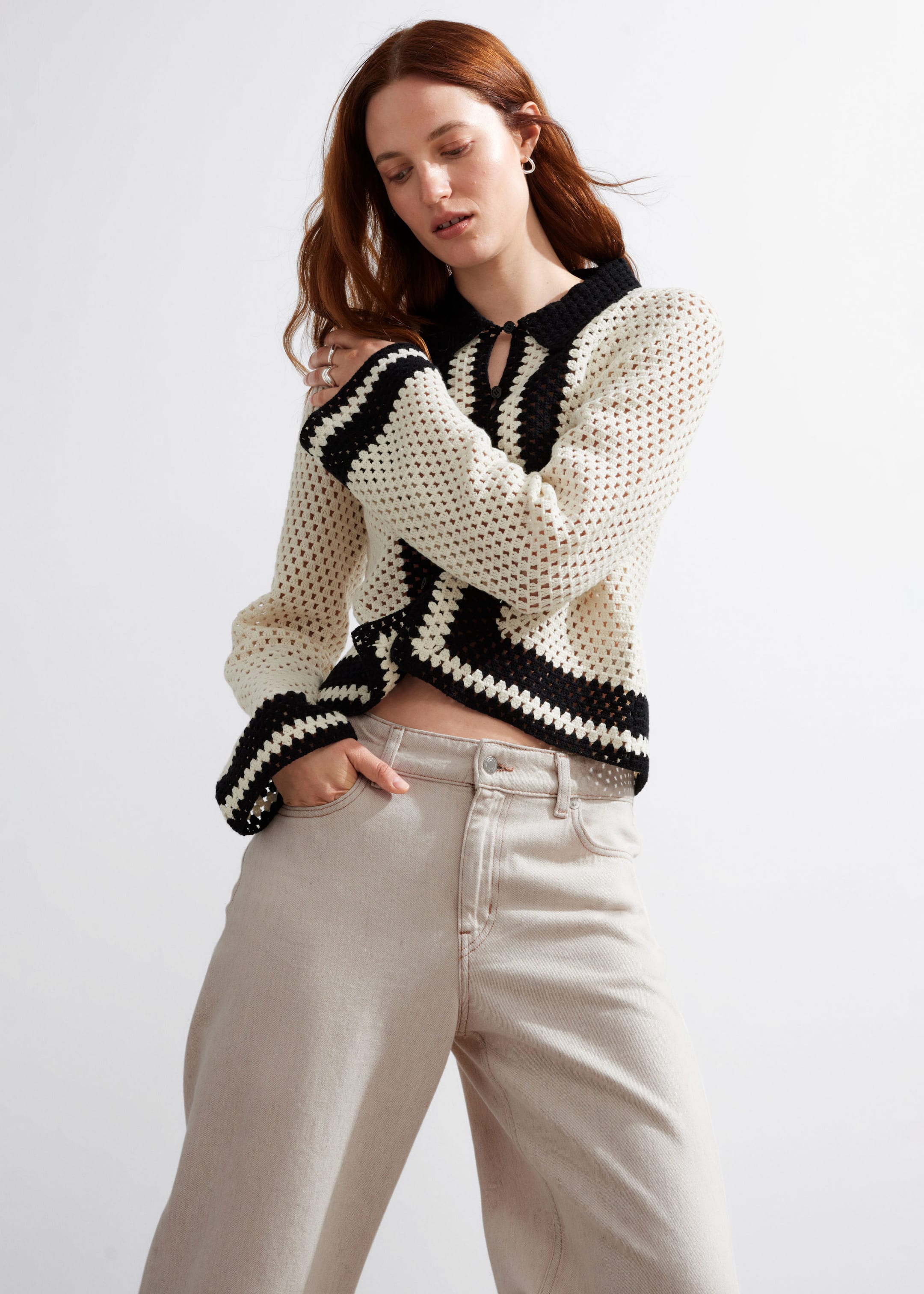 Image of Cardigan crocheté