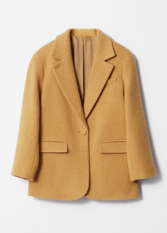 Single-Breasted Wool Blazer