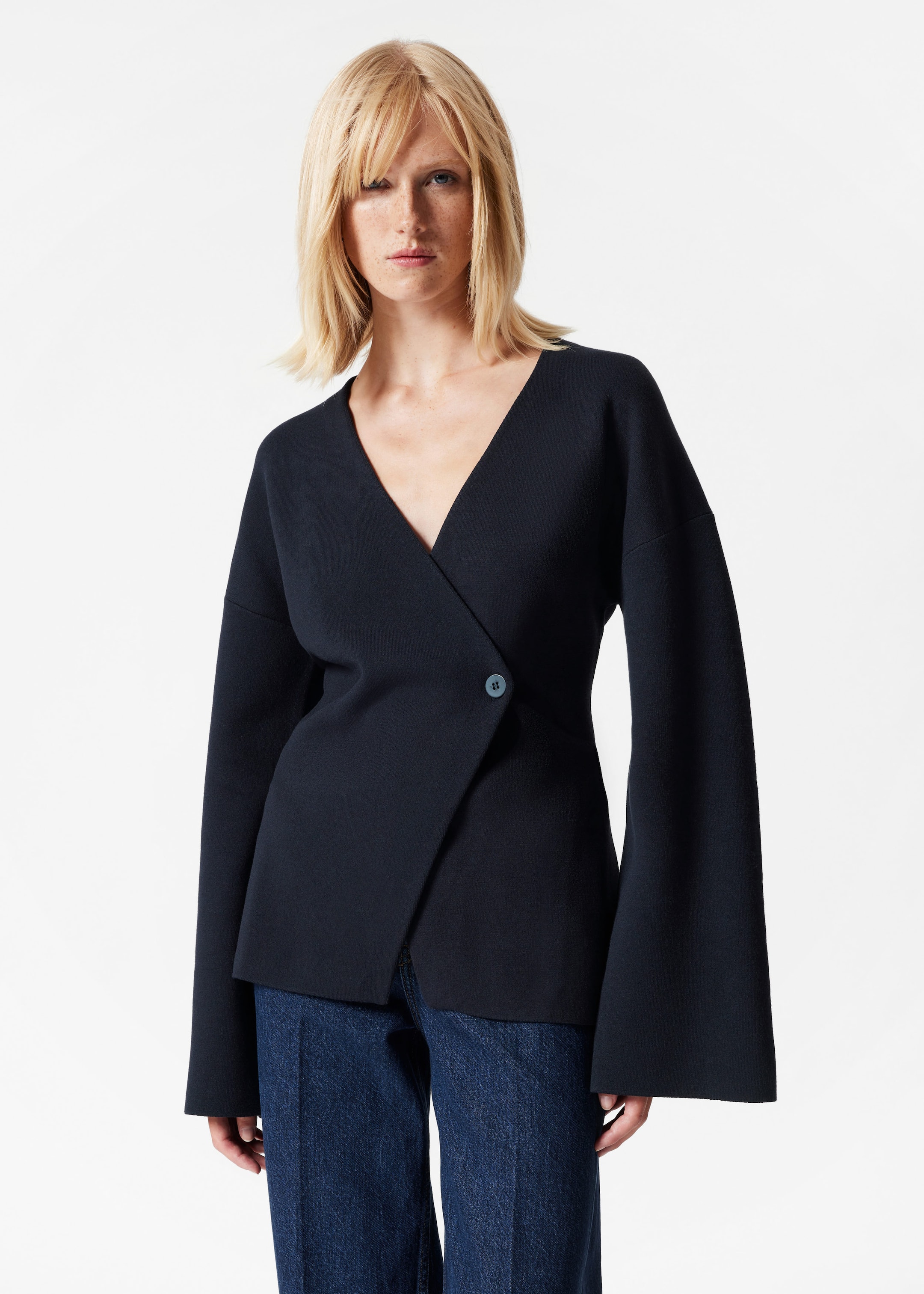 Image of Asymmetric Cardigan