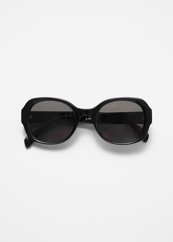 Bold Rounded-Frame Sunglasses