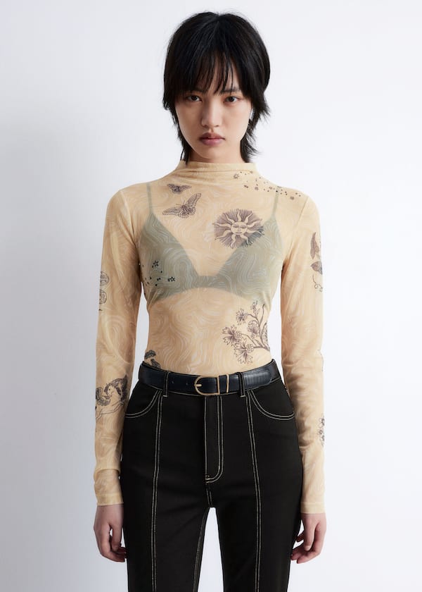 Mock-Neck Top