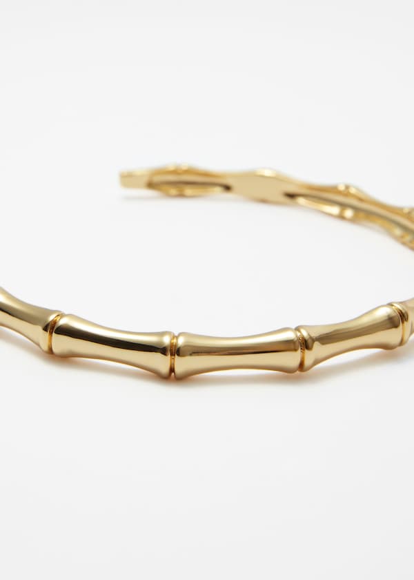 Bamboo-Look Choker Necklace