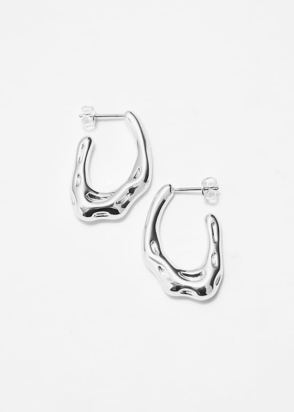 Wavy Hoop Earrings