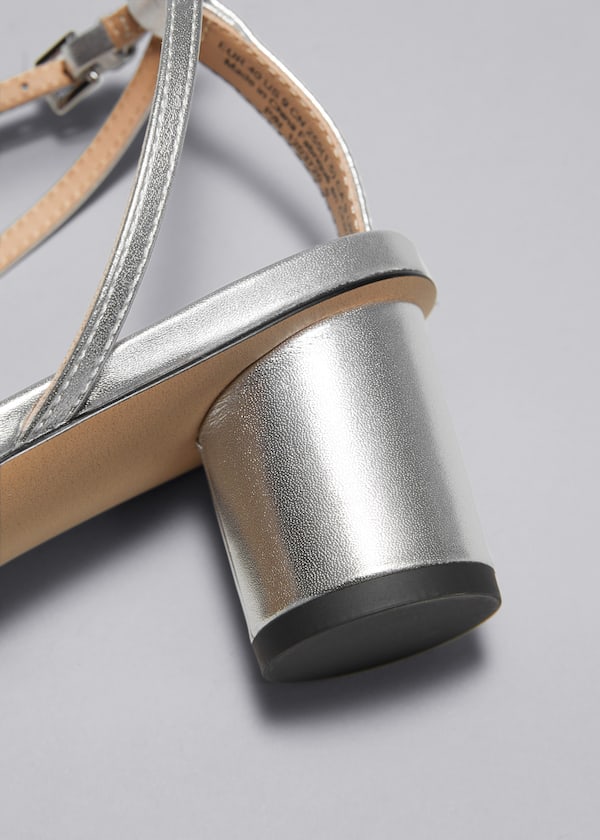 Heeled Leather Sandals