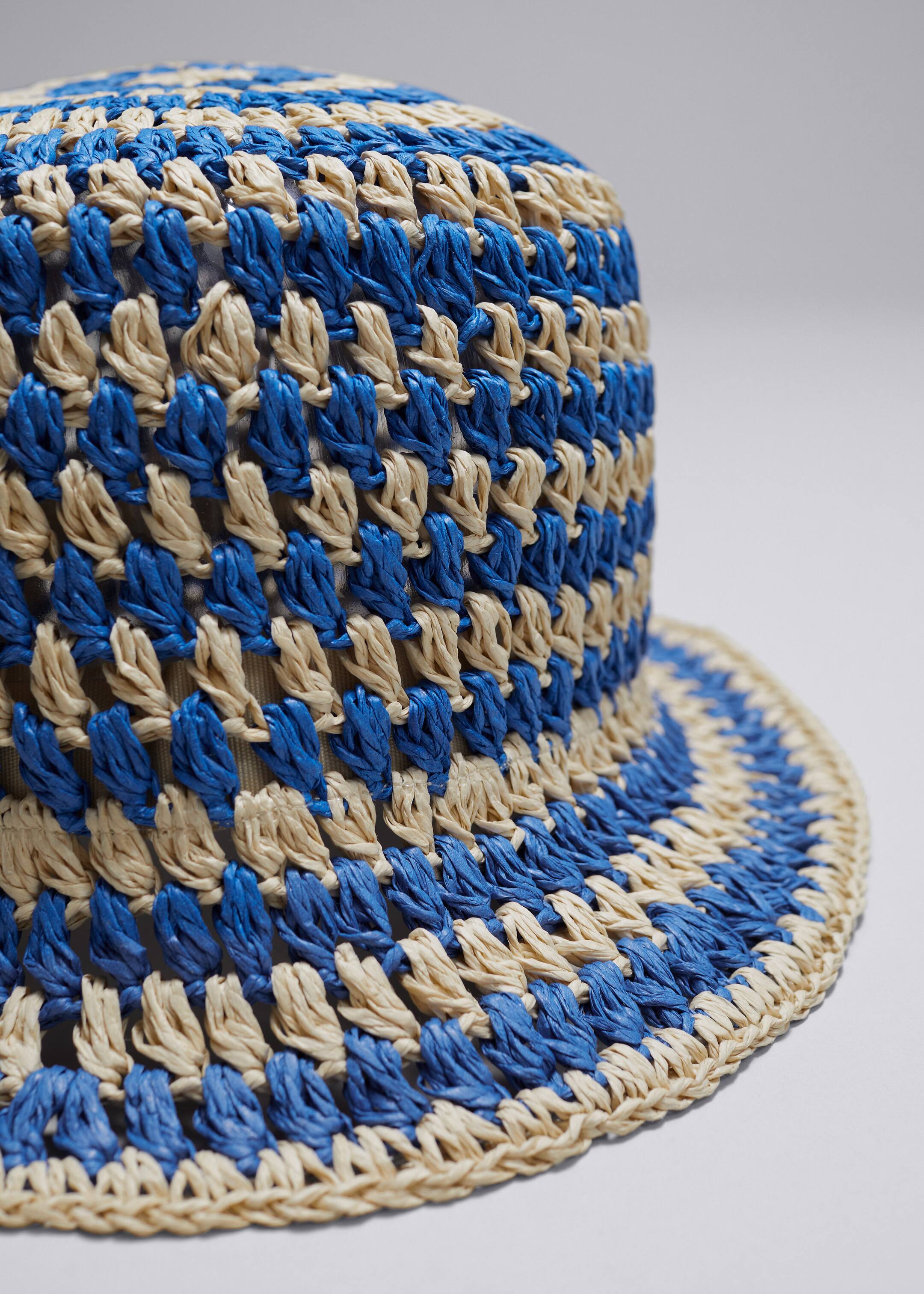 Chapeau crocheté en paille - {{variantName}} - Descriptive Detail