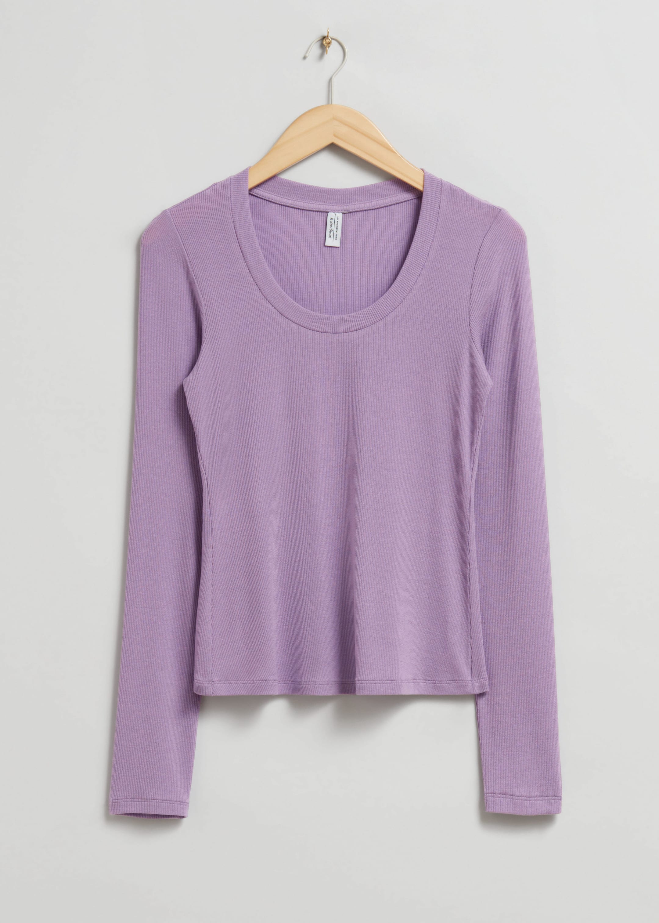 Scooped Neck Top - Lilac - Still Life