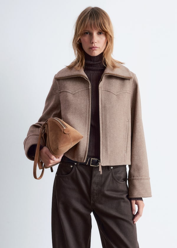 Cropped Wool Jacket