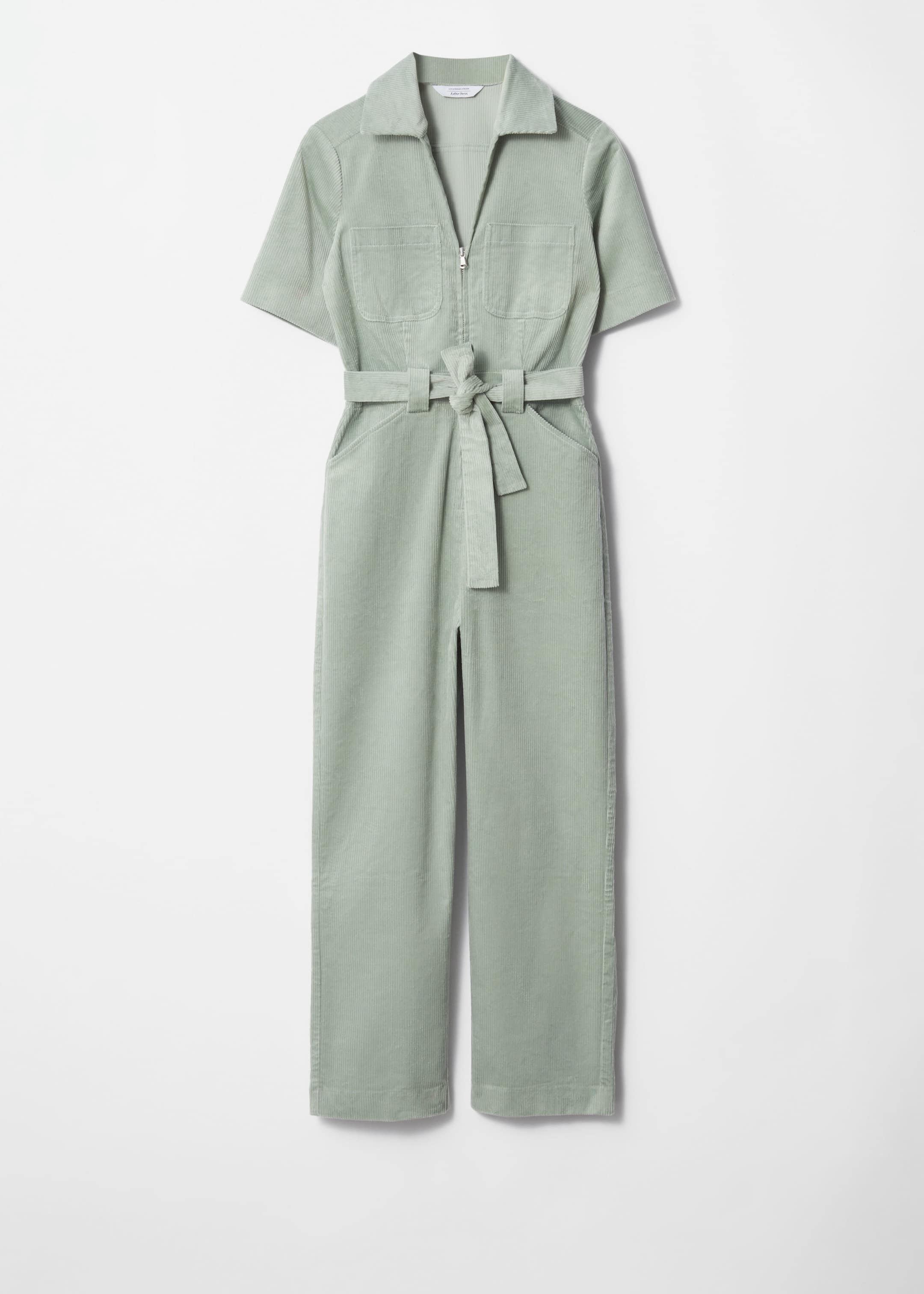 Belted Corduroy Jumpsuit - Navy - Still Life