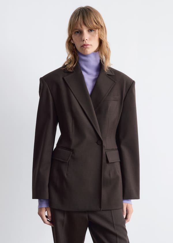 Double-Breasted Wool Blazer