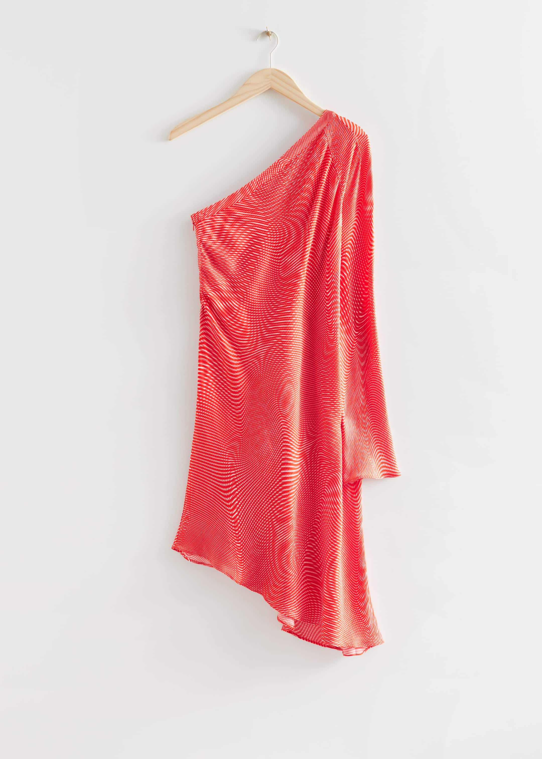 One-Shoulder Midi Dress - Orange - Still Life