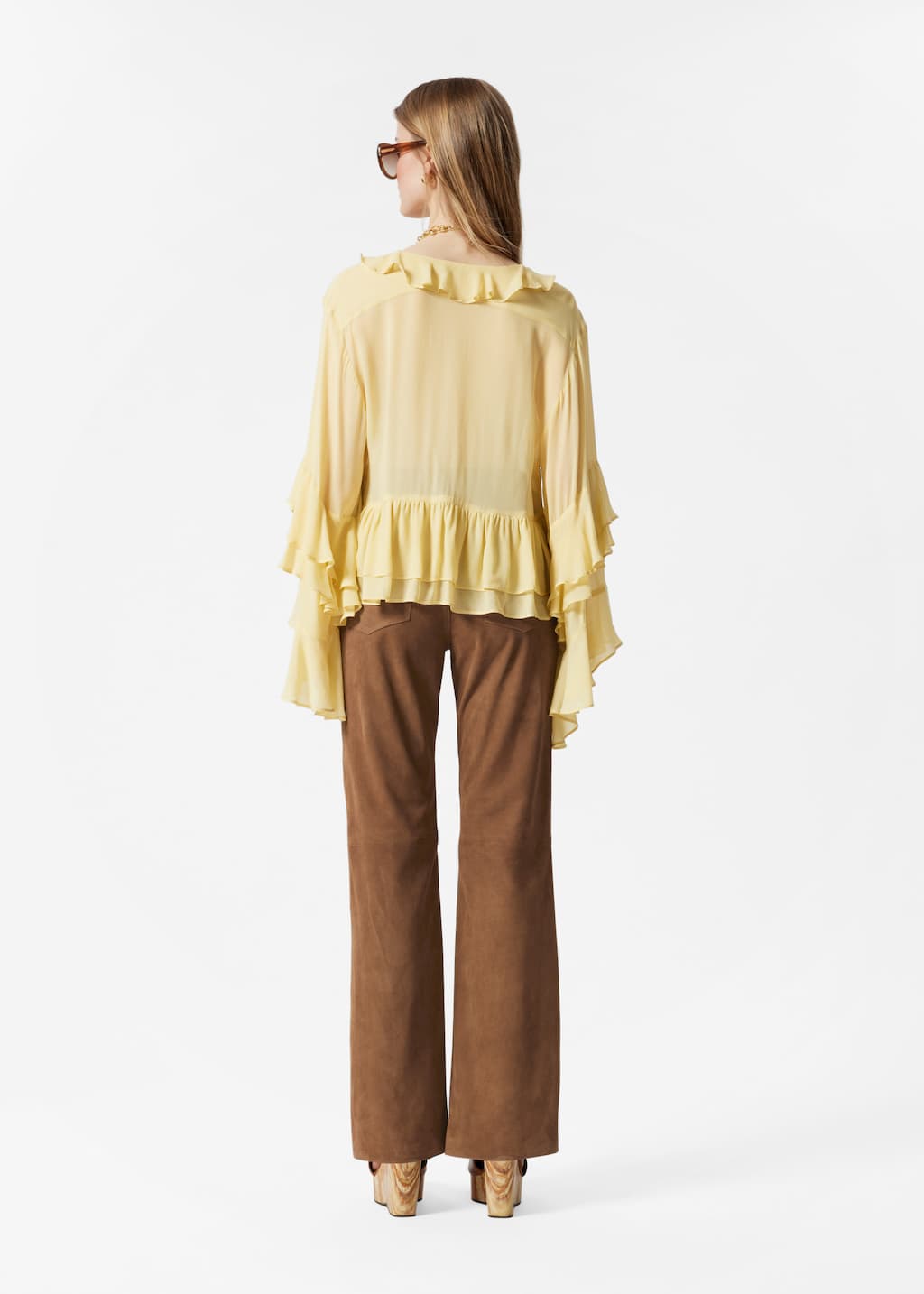 Ruffle Blouse - Yellow - Blouses - & Other Stories