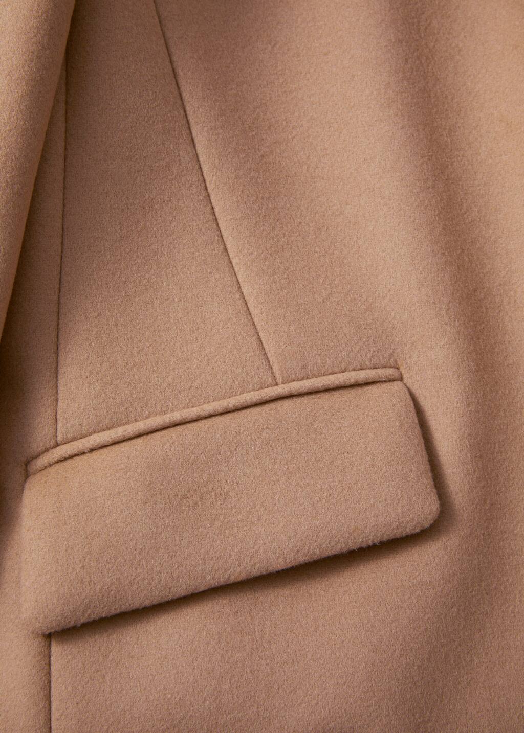 Tailored Single-Breasted Coat - Camel - Woolcoats - & Other