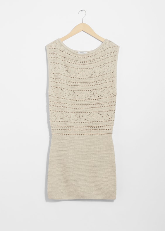 Crocheted Mini Dress