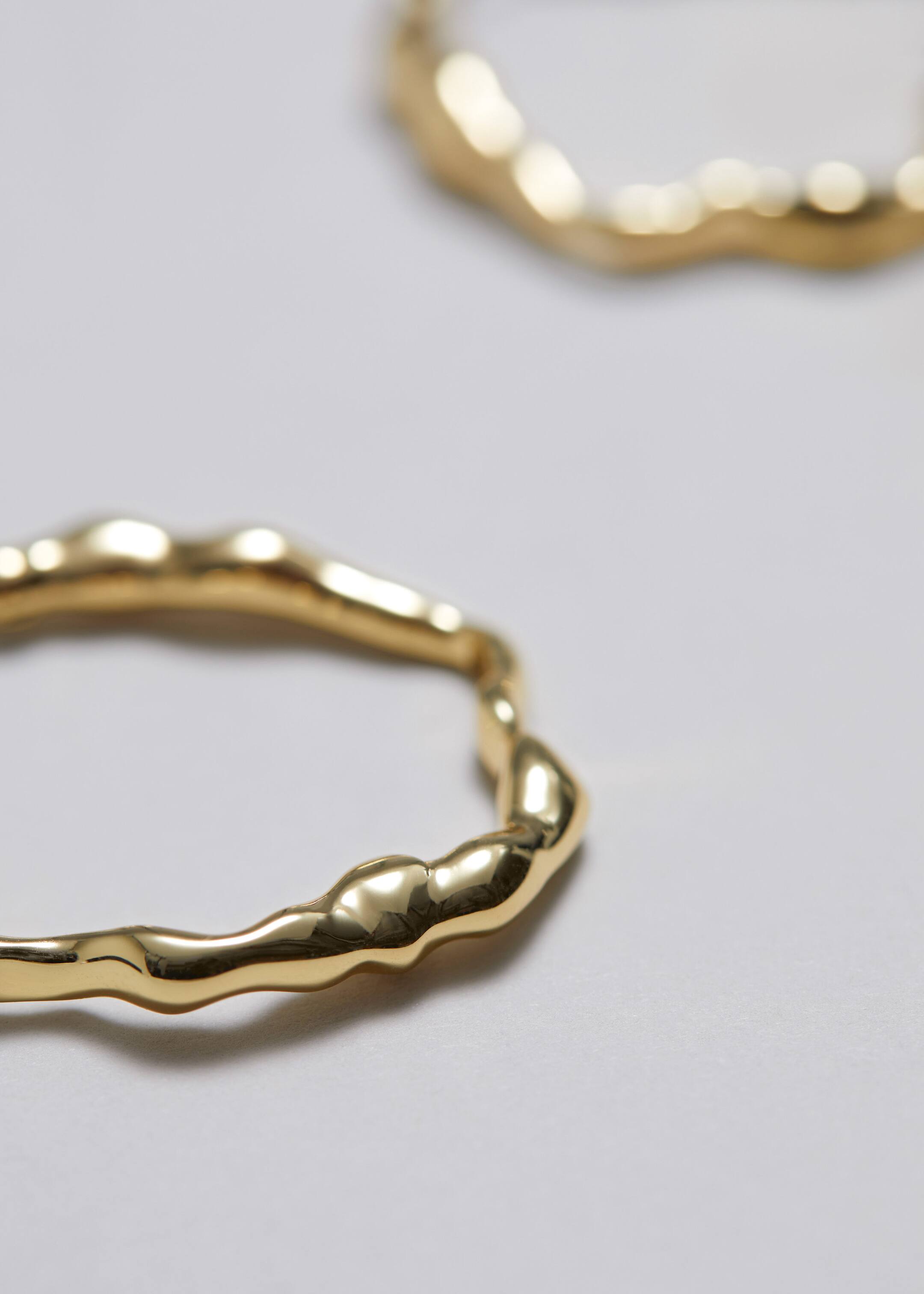 Molded Hoop Earrings - {{variantName}} - Descriptive Detail