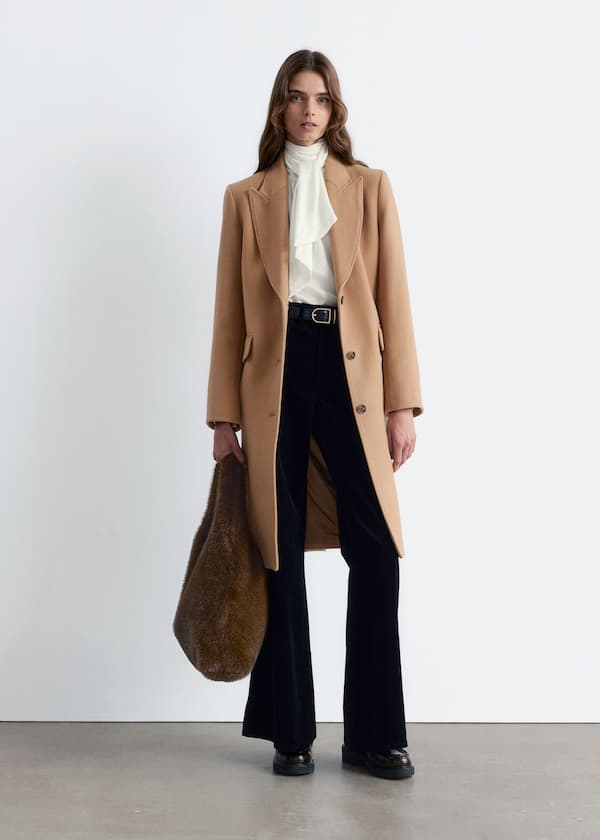 Tailored Single-Breasted Coat