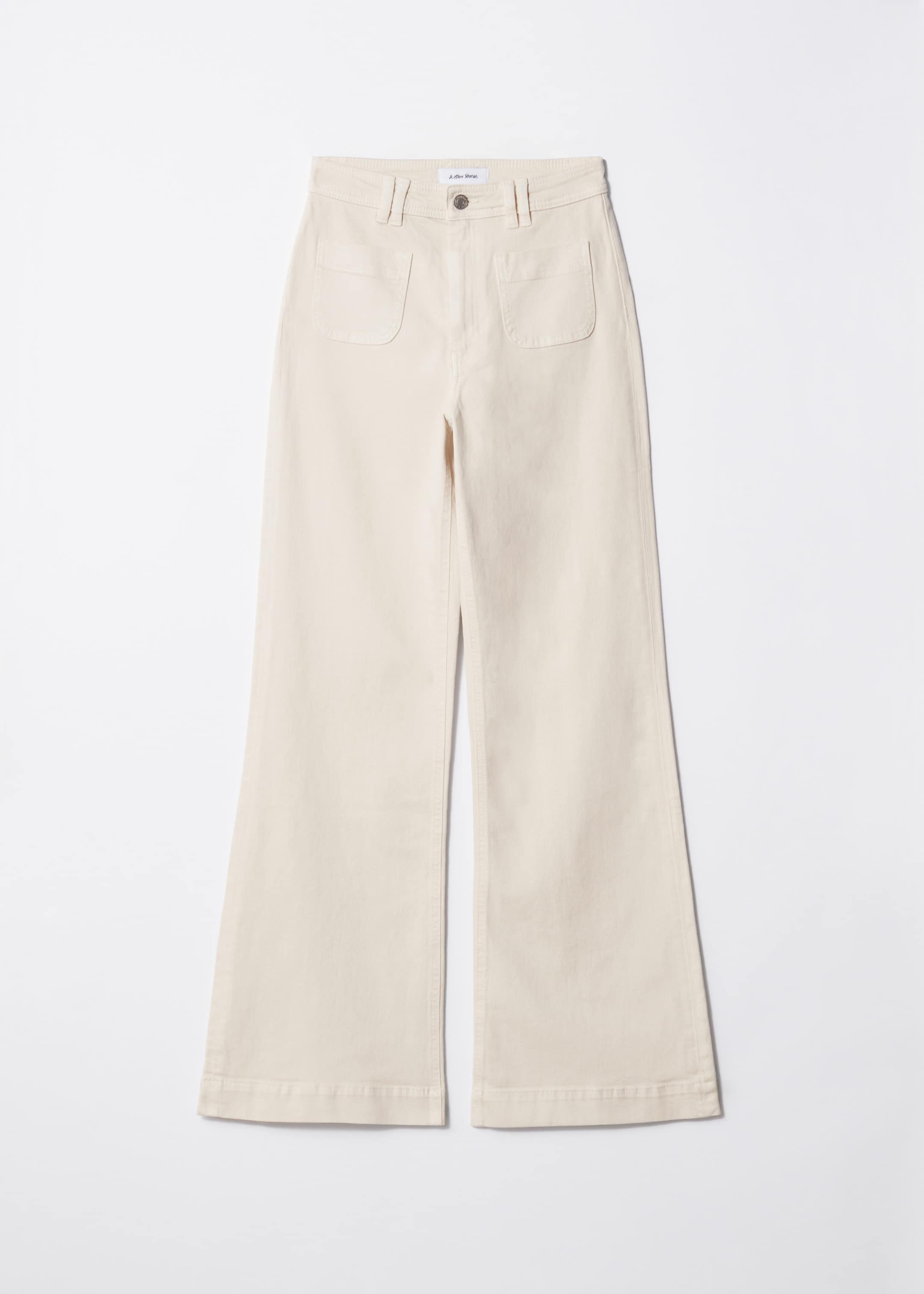 High-Waist Bootcut Jeans - Mid Wash - Still Life