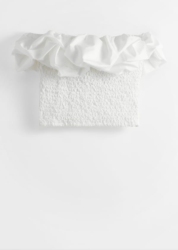 Off-Shoulder Bubble Top