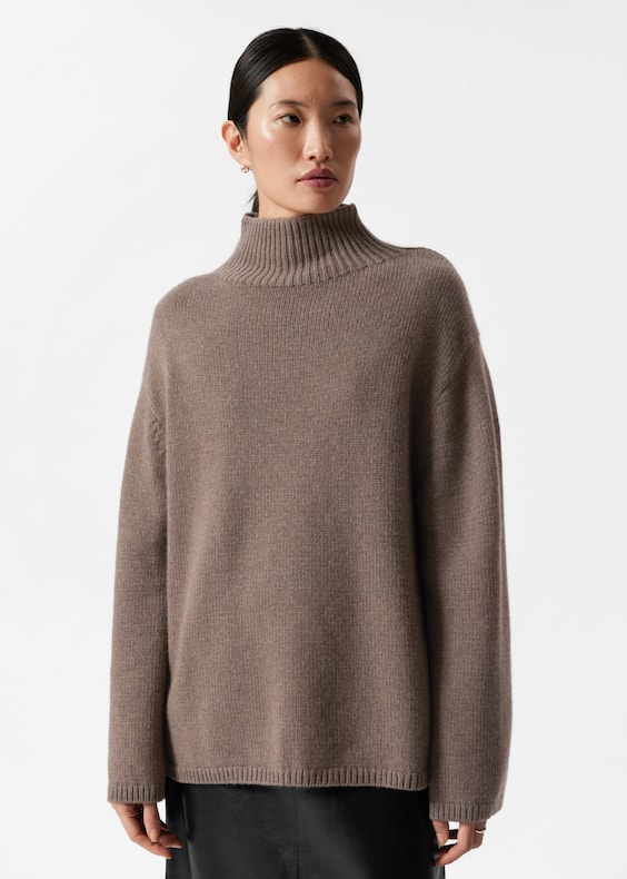 Cashmere-Blend Turtleneck Jumper