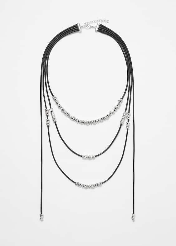 Layered String Cord Necklace