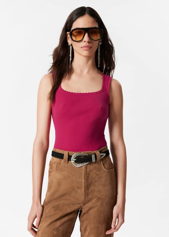 Rib-Knit Tank Top