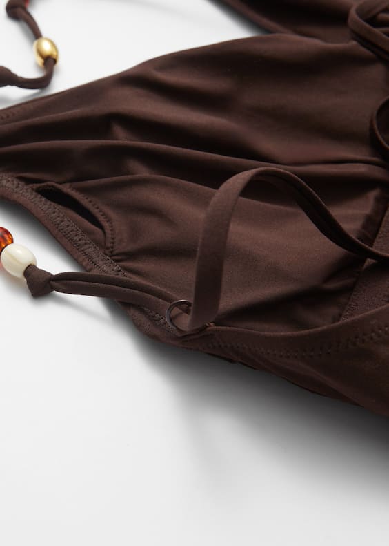 Cross-Back V-Neck Swimsuit