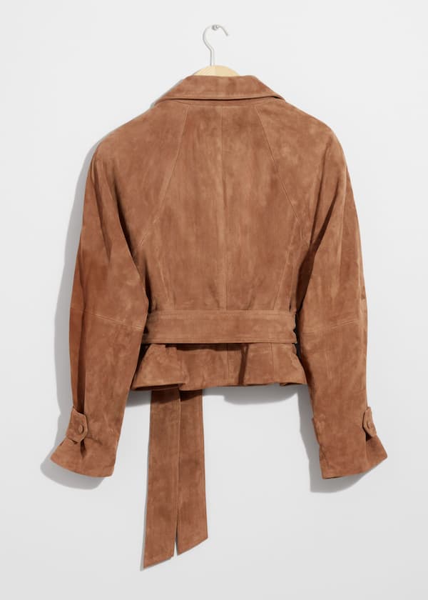 Belted Suede Jacket
