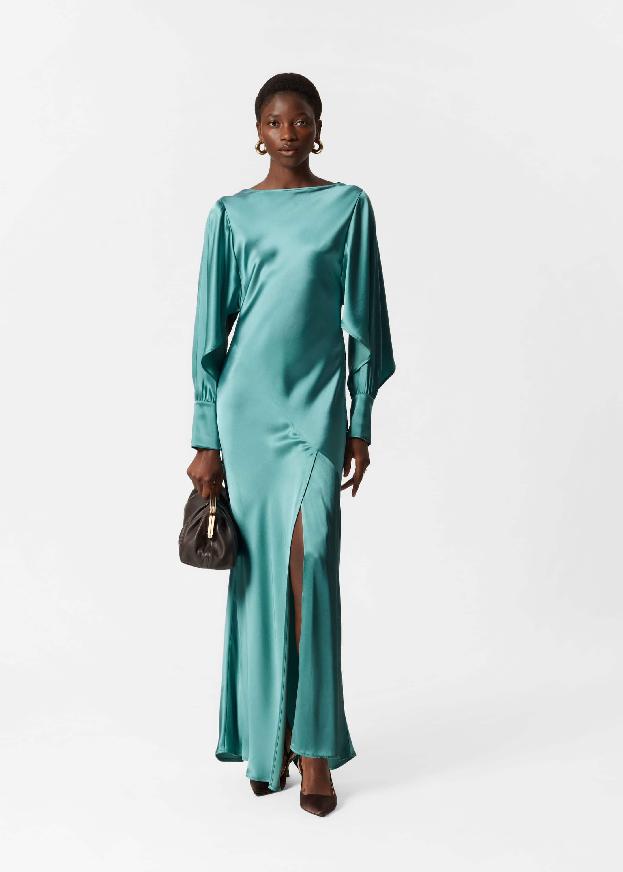 Image of Satin Maxi Dress