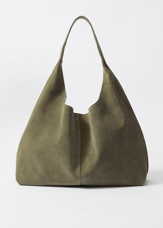 Large Suede Tote Bag