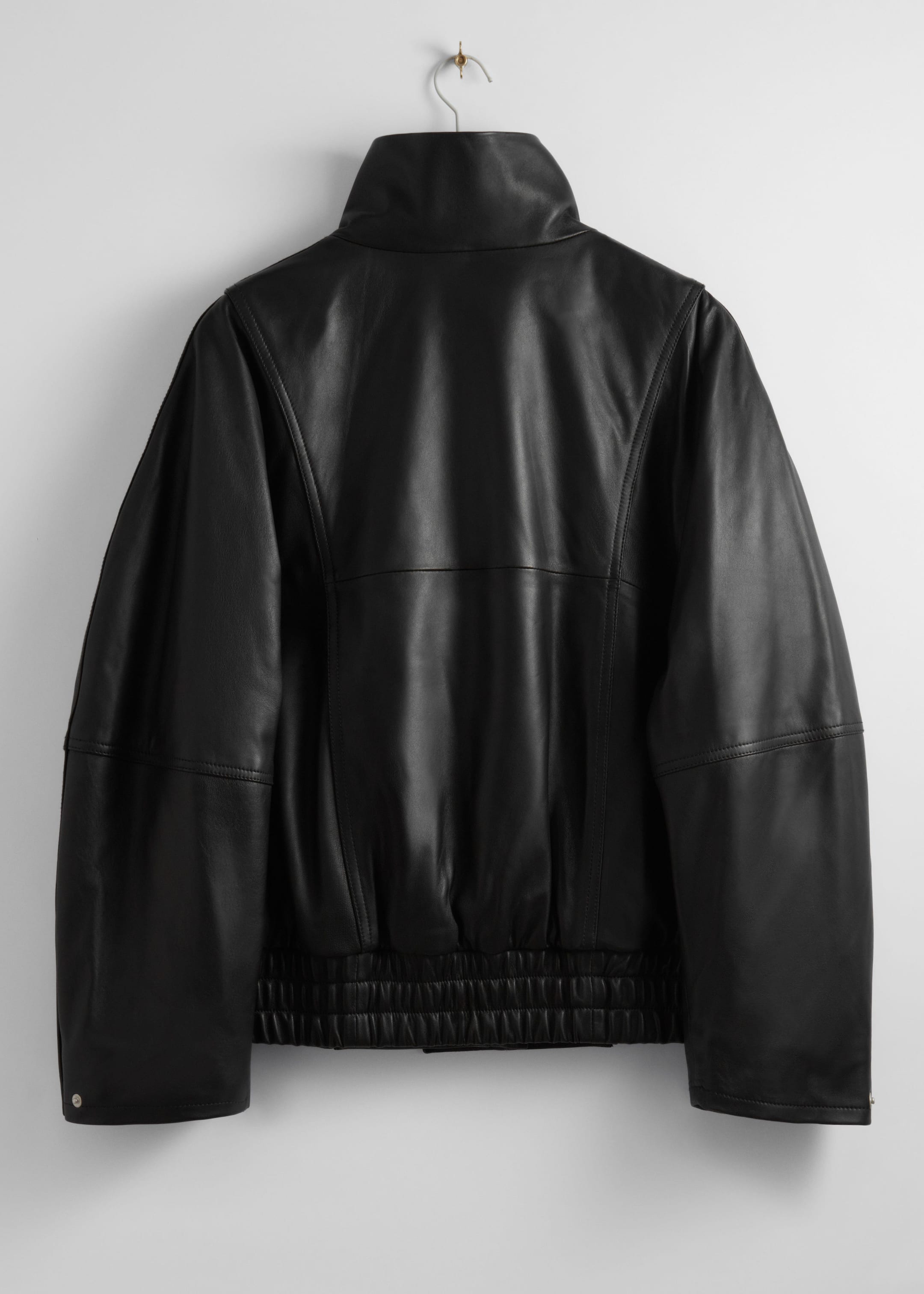 Veste oversize en cuir - Noir - Still Life