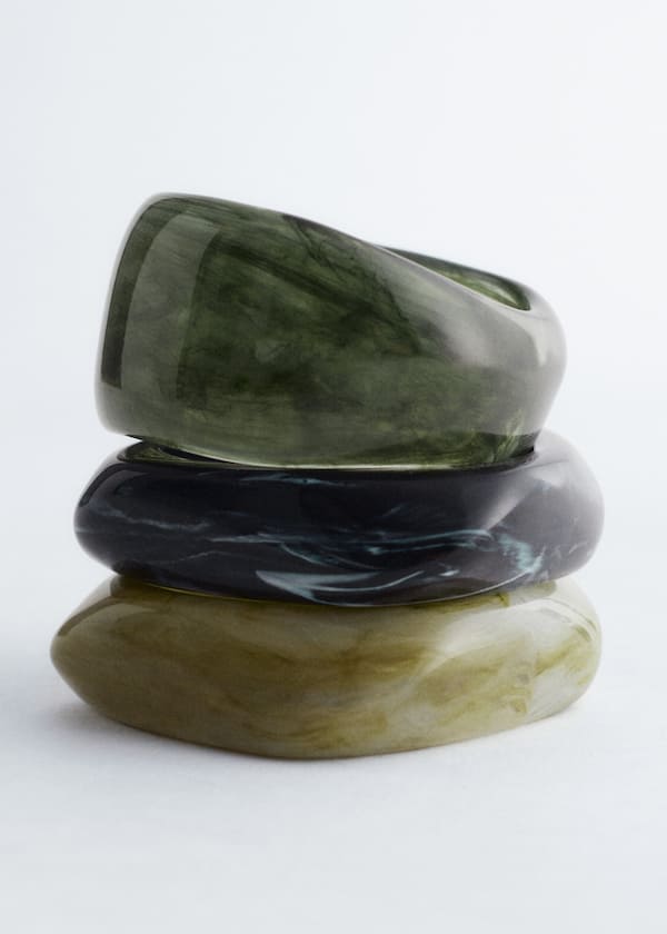 Marbled Bangle Set