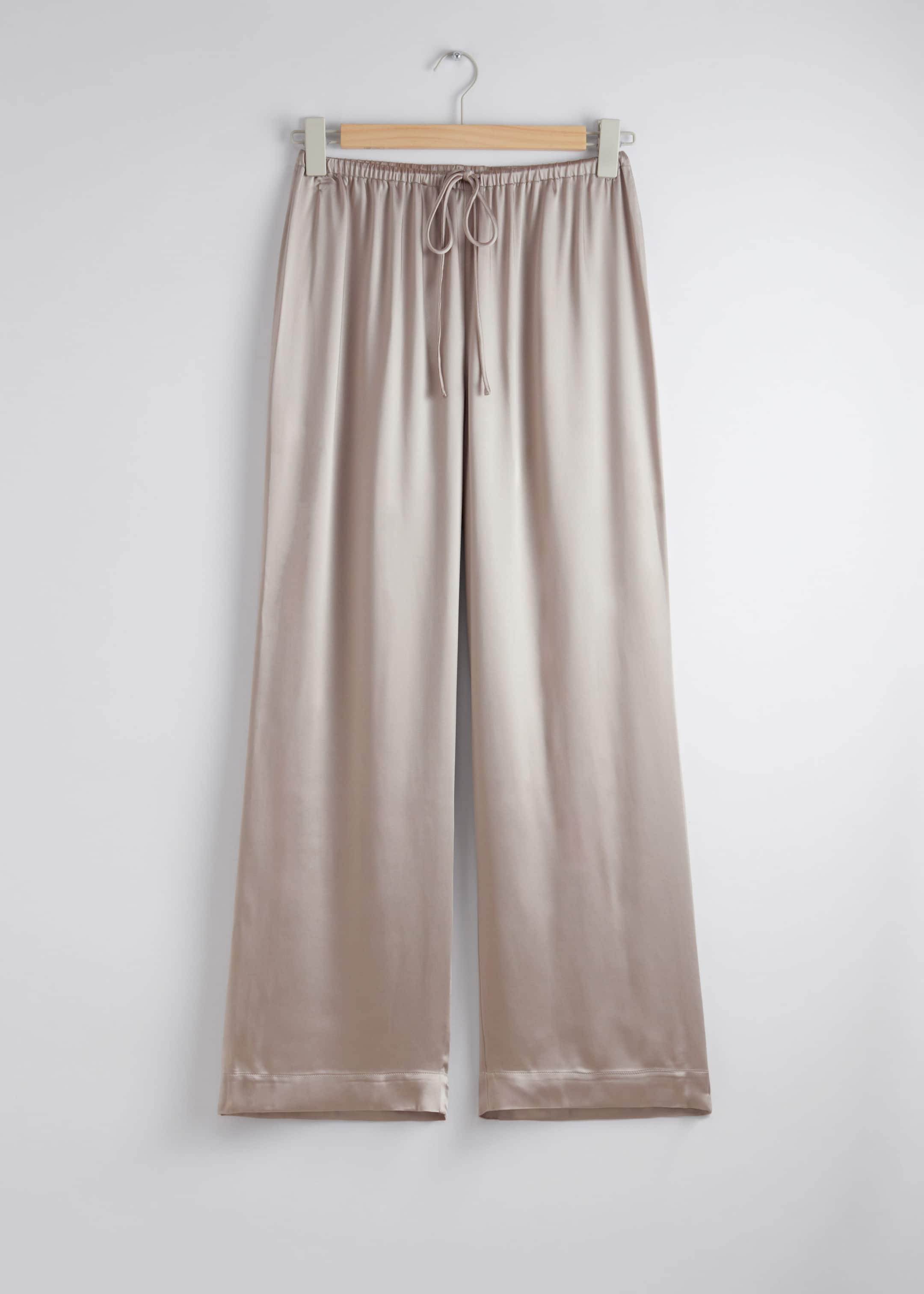 Satin Drawstring Trousers