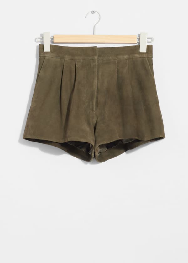 Suede Shorts