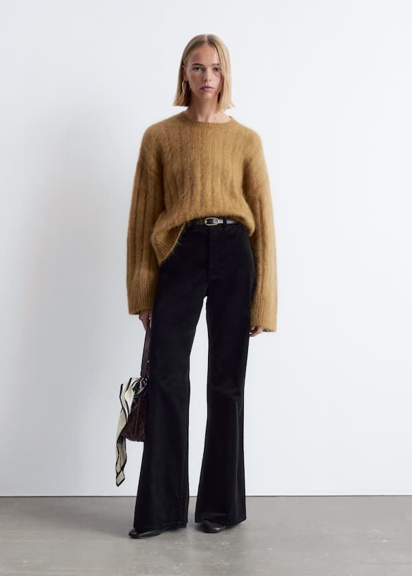 Flared Corduroy Trousers