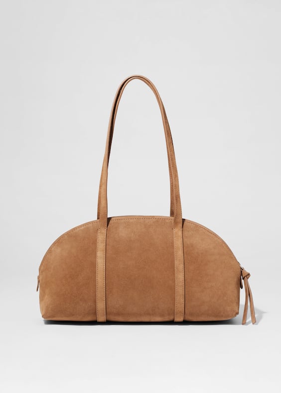 Suede Bowling Bag