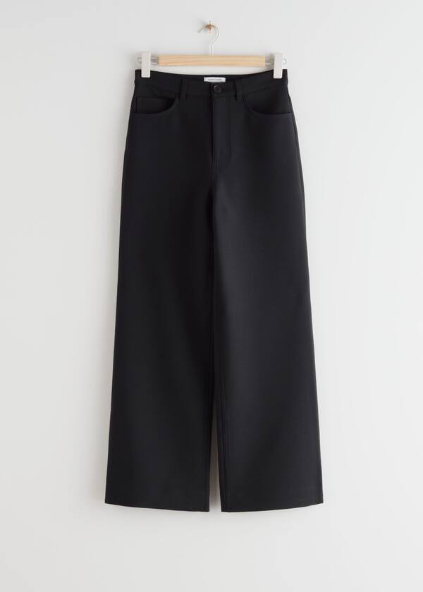 Wide High Waist Trousers