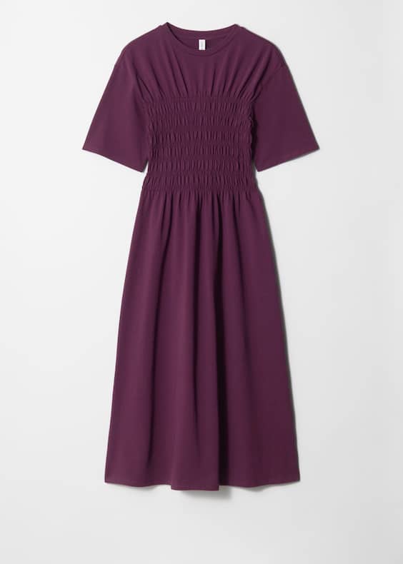 Smocked Midi Dress
