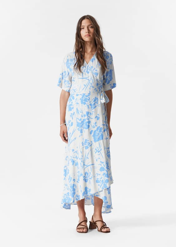 Wrap Midi Dress