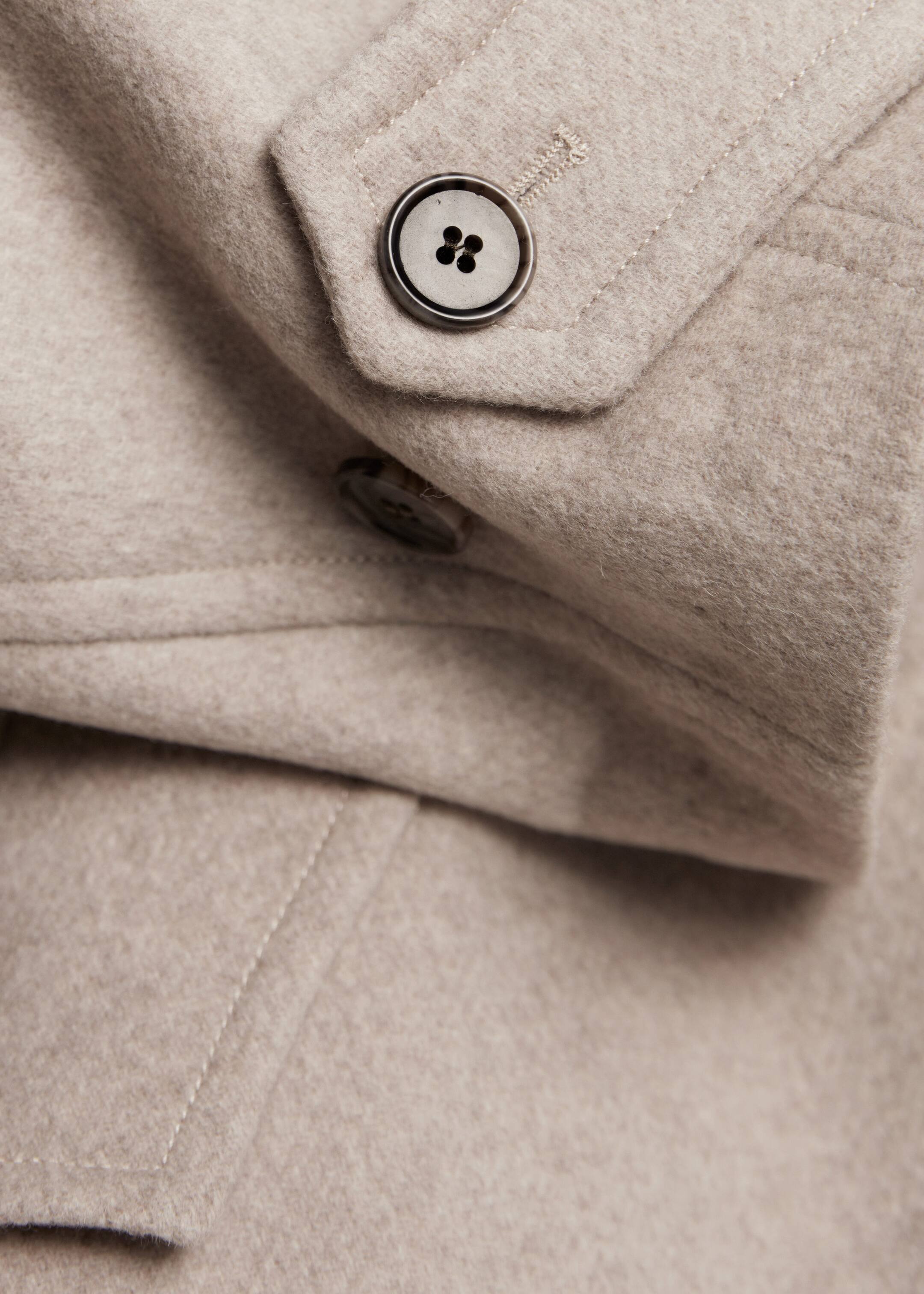 Relaxed Belted Wool Coat - {{variantName}} - Descriptive Detail