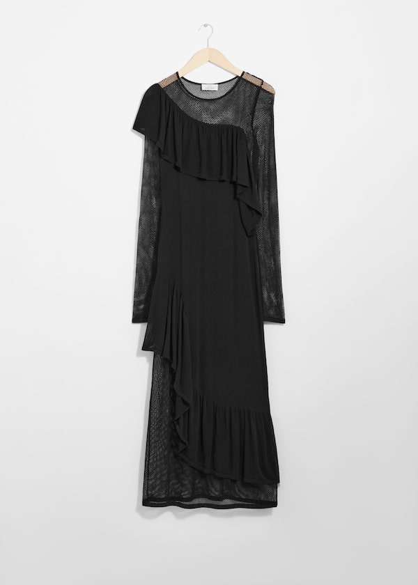 Layered Knit Midi Dress