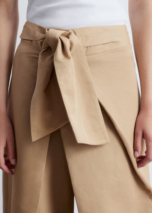 Tapered Press-Crease Trousers