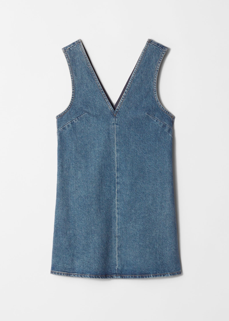 Daisy V-Neck Denim Mini Dress