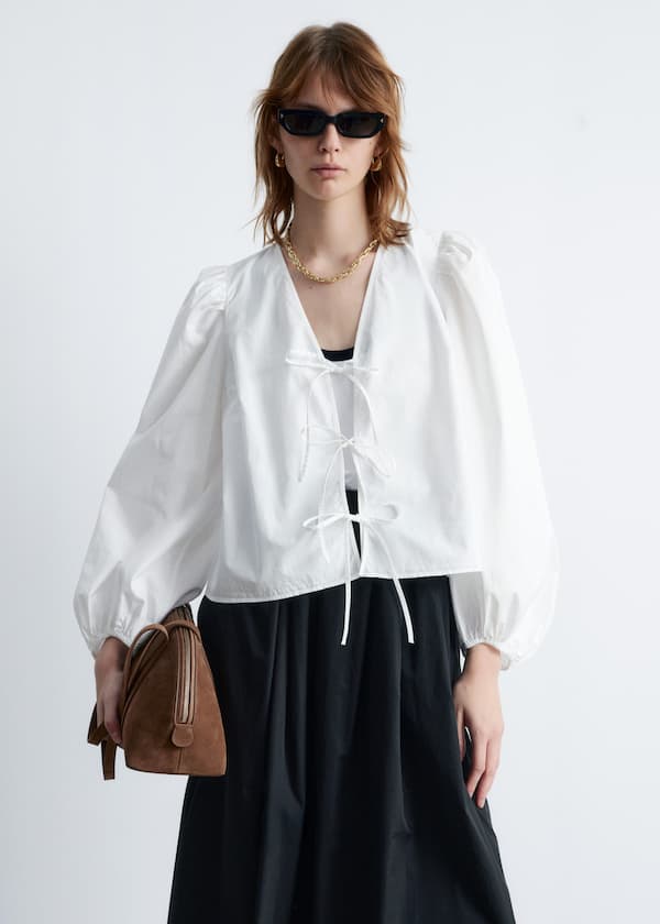 Tie-Front Blouse