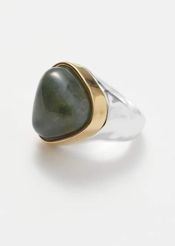Two-Toned Stone Ring