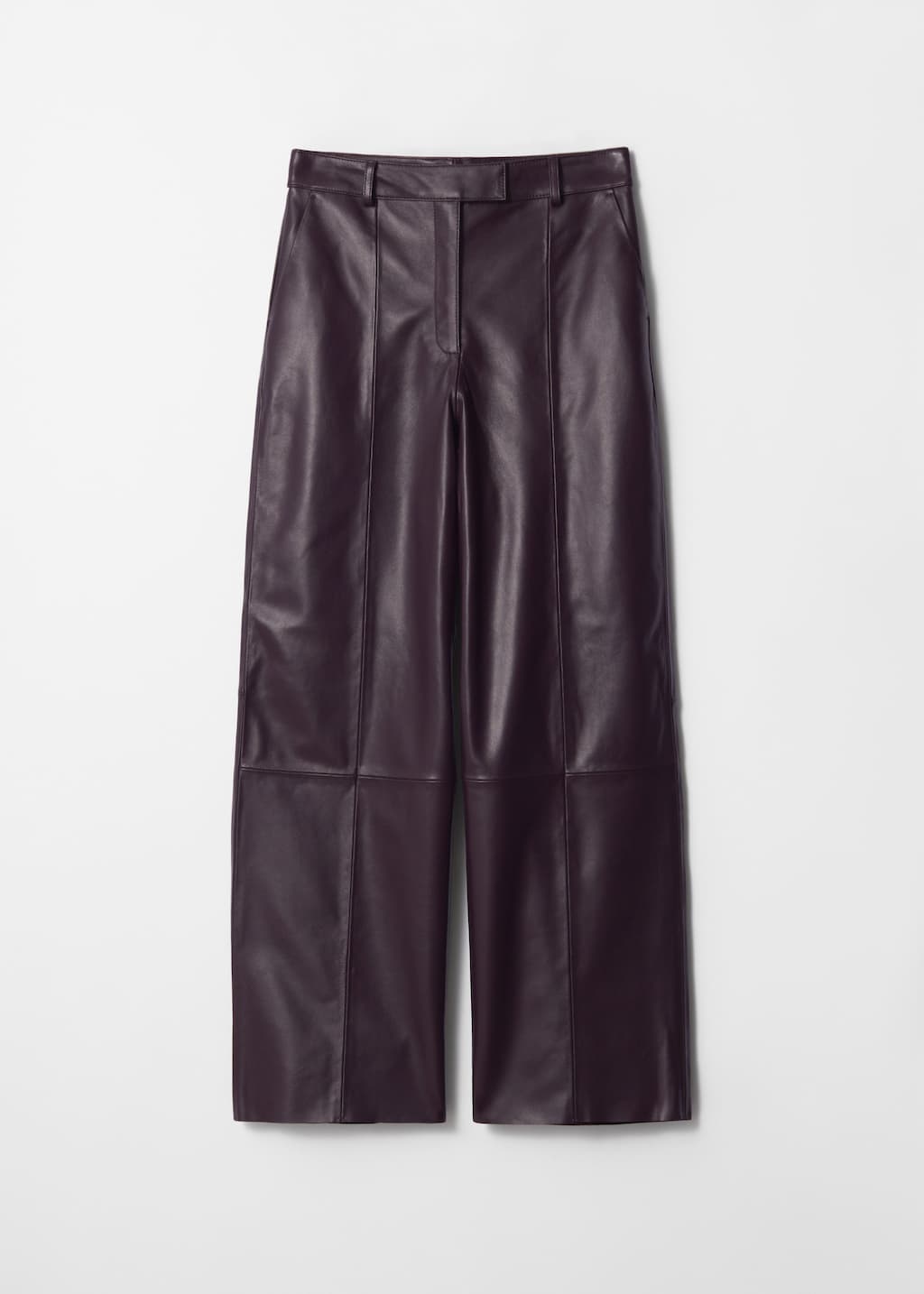 Leather Trousers - Dark Purple - Leather Trousers - & Other